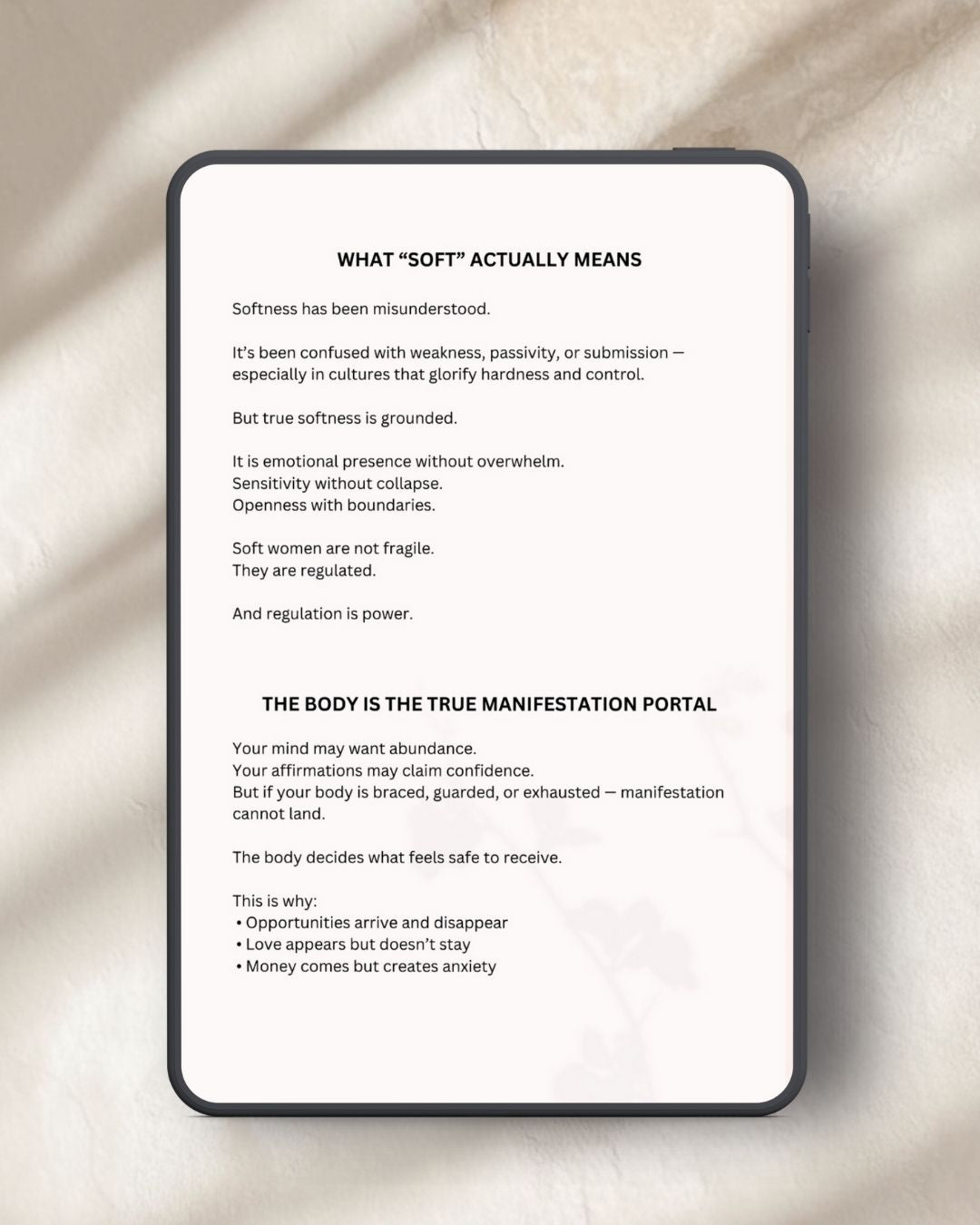 Why Soft Women Manifest Faster